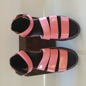 Dr. Martens Clarissa sandals - patent acid pink - 9 US (bx5)